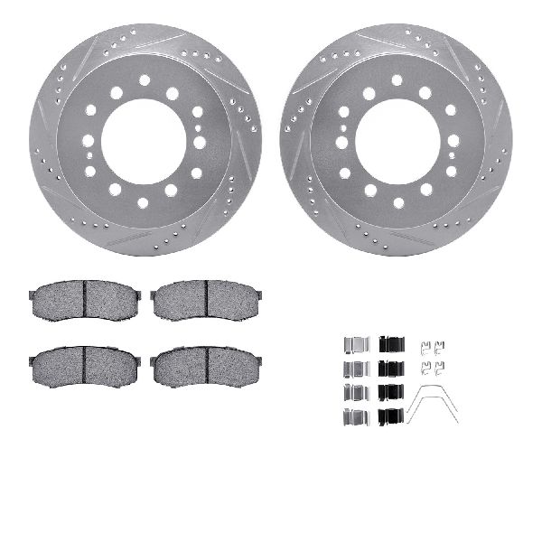 2001-2007 Toyota Sequoia Disc Brake Kit - Rear (Dynamic Friction)