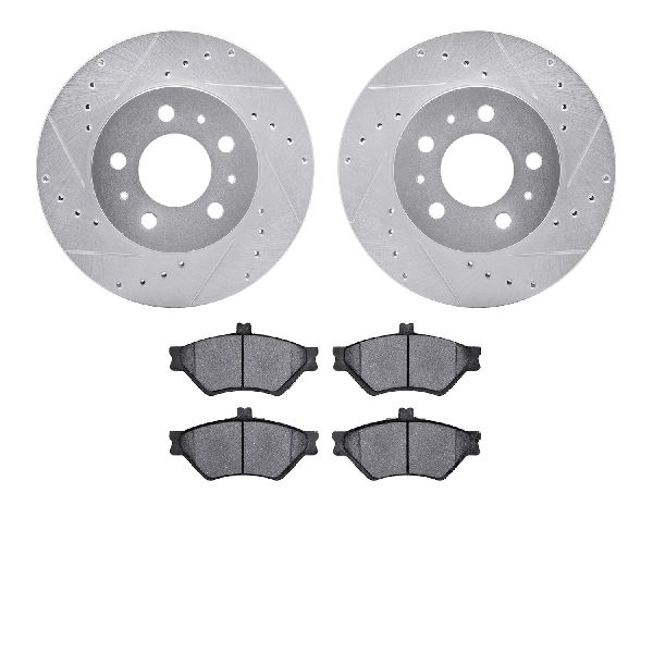 1995-1997 Mercury Grand Marquis Disc Brake Kit - Front (Dynamic Friction)