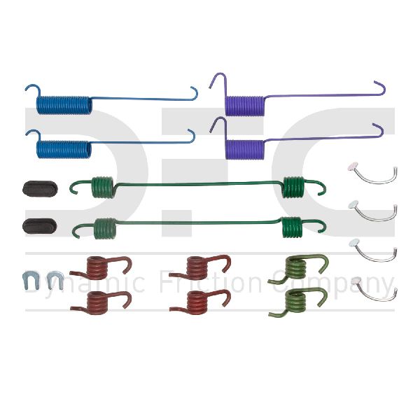 1975-1976 Ford E-350 Econoline Drum Brake Hardware Kit - Rear (Dynamic Friction)