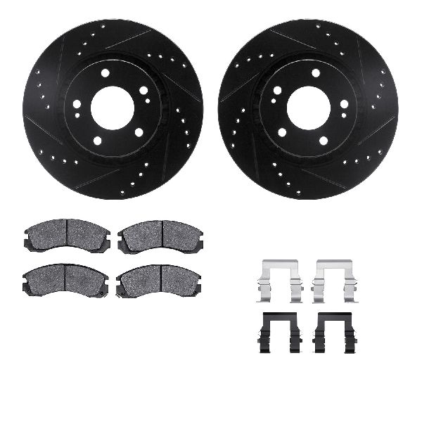 2009-2015 Mitsubishi Lancer Disc Brake Kit - Front (Dynamic Friction)