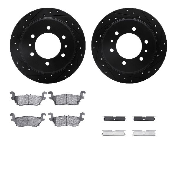 2009-2010 Hummer H3T Disc Brake Kit - Rear (Dynamic Friction)