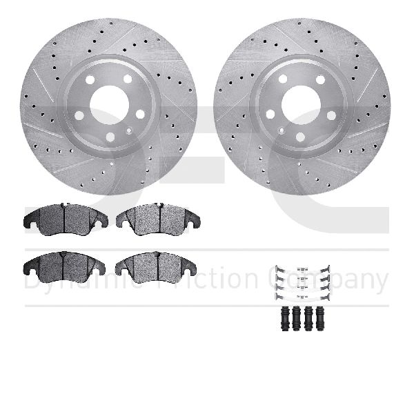 2012-2016 Audi A4 Disc Brake Kit - Front (Dynamic Friction)