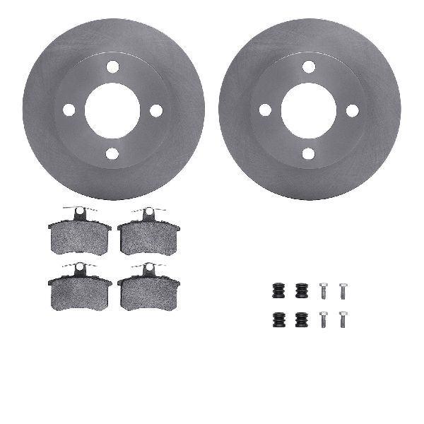 1988-1992 Audi 80 Disc Brake Kit - Rear (Dynamic Friction)