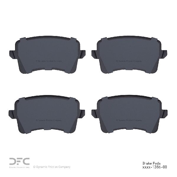 2009-2016 Audi A4 Disc Brake Pad Set - Rear (Dynamic Friction)
