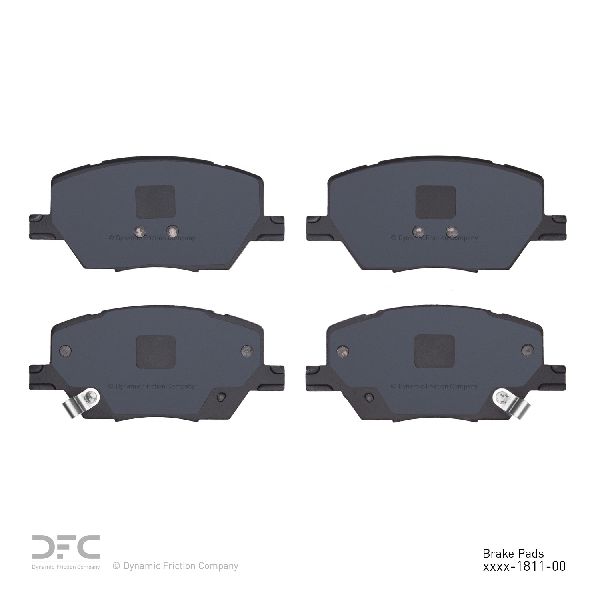 2016-2019 Fiat 500X Disc Brake Pad Set - Front (Dynamic Friction)