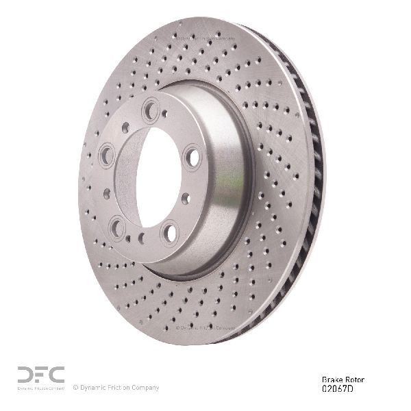 1999-2023 Porsche 911 Disc Brake Rotor - Rear Left (Dynamic Friction)