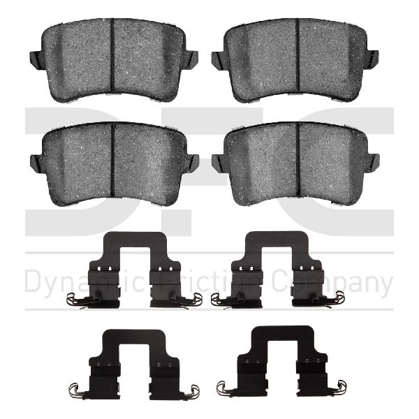 2009-2016 Audi A4 Disc Brake Pad Set - Rear (Dynamic Friction)