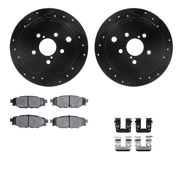2010-2014 Subaru Legacy Disc Brake Kit - Rear (Dynamic Friction)