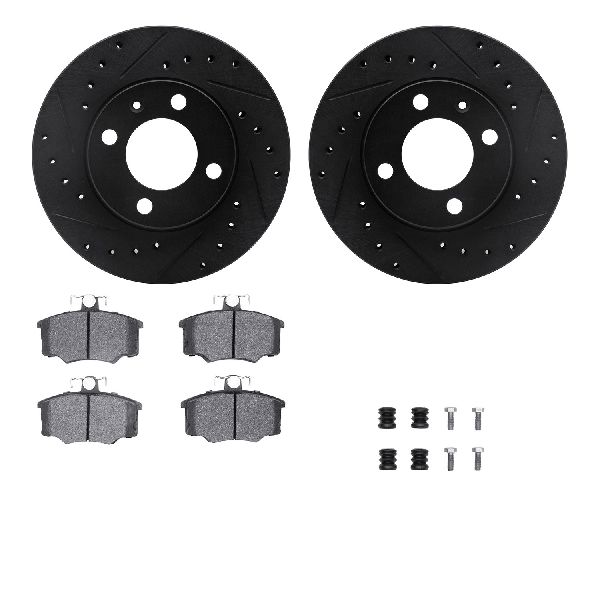 1984-1987 Audi 4000 Disc Brake Kit - Front (Dynamic Friction)