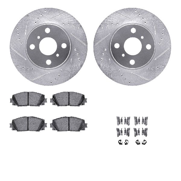2012-2019 Toyota Prius C Disc Brake Kit - Front (Dynamic Friction)