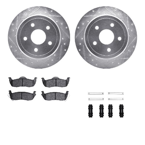 2006-2010 Jeep Commander Disc Brake Kit - Rear (Dynamic Friction)
