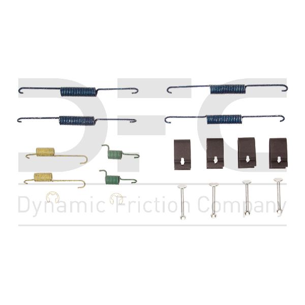 2001-2005 Kia Rio Drum Brake Hardware Kit - Rear (Dynamic Friction)