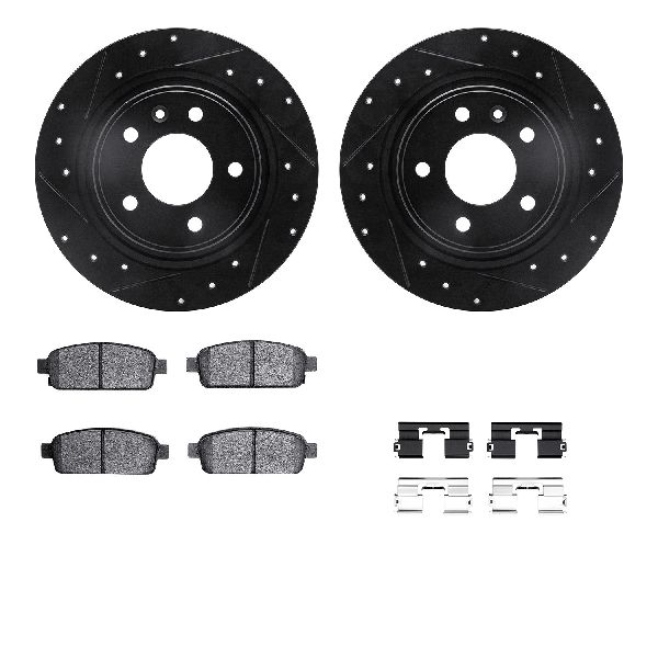 2014-2015 Chevrolet Cruze Disc Brake Kit - Rear (Dynamic Friction)