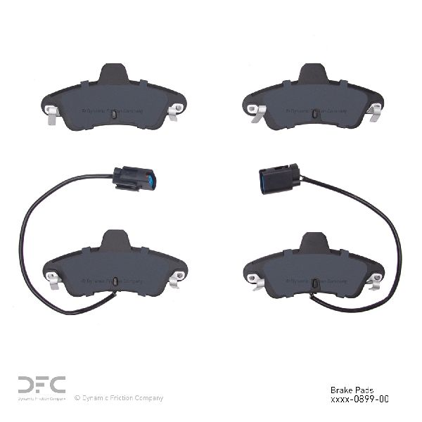 2001-2002 Mercury Cougar Disc Brake Pad Set - Rear (Dynamic Friction)