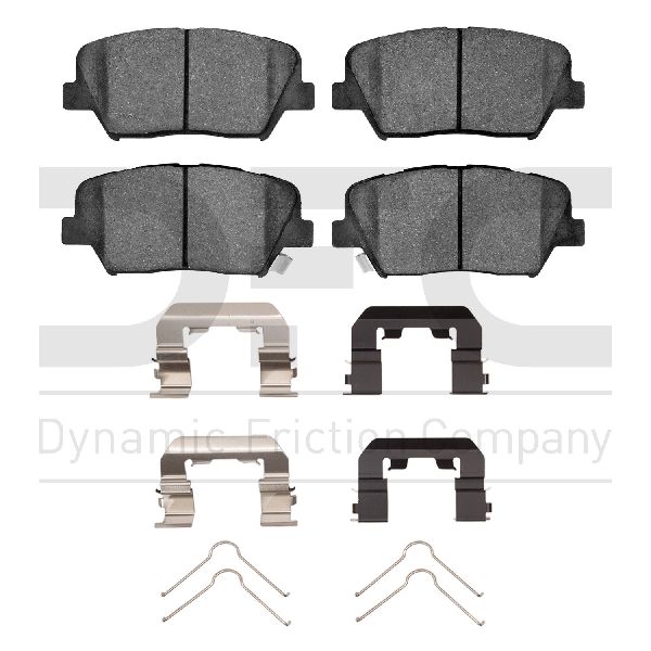 2012-2017 Hyundai Azera Disc Brake Pad Set - Front (Dynamic Friction)