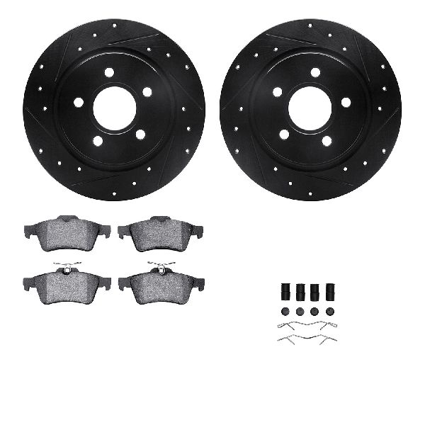 2004-2011 Volvo S40 Disc Brake Kit - Rear (Dynamic Friction)
