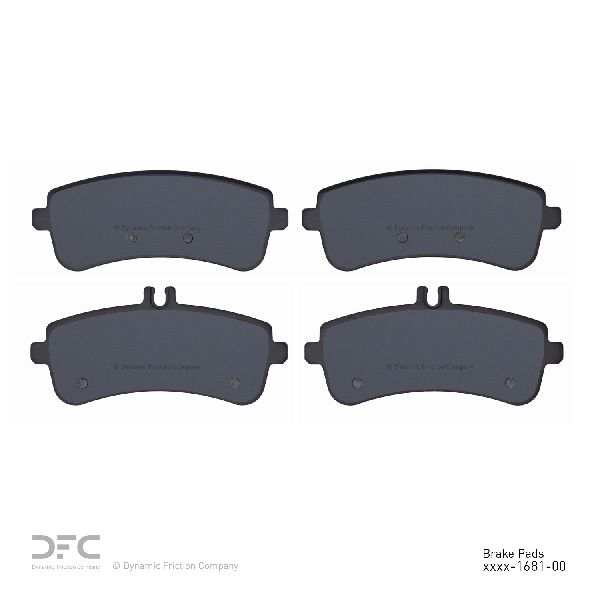 2015-2017 Mercedes-Benz S600 Disc Brake Pad Set - Rear (Dynamic Friction)