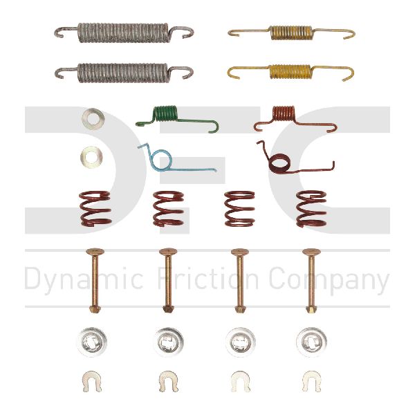 2000-2005 Toyota Echo Drum Brake Hardware Kit - Rear (Dynamic Friction)