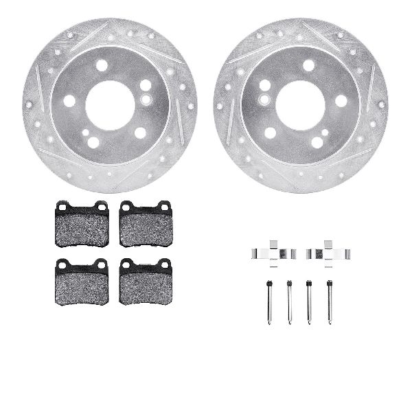 1984-1986 Mercedes-Benz 190E Disc Brake Kit - Rear (Dynamic Friction)