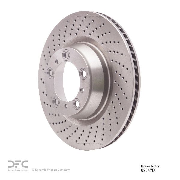 2007-2013 Porsche 911 Disc Brake Rotor - Rear Left (Dynamic Friction)