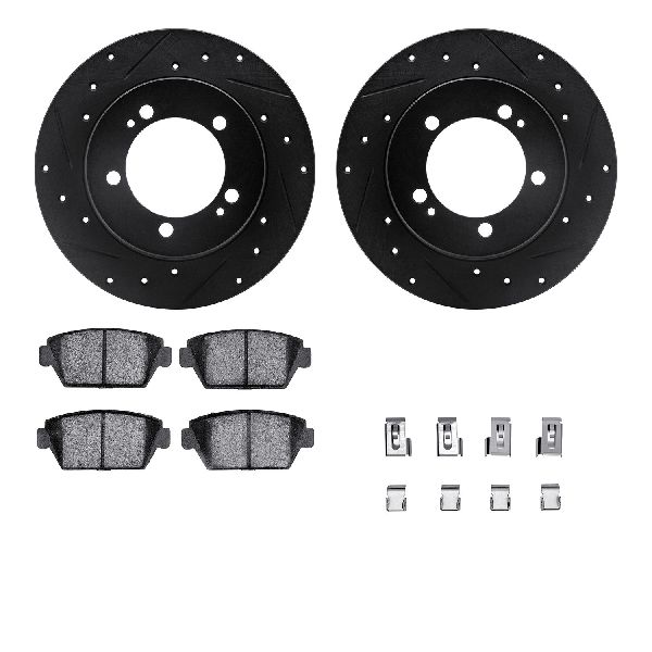 1990-1993 Mitsubishi Eclipse Disc Brake Kit - Rear (Dynamic Friction)