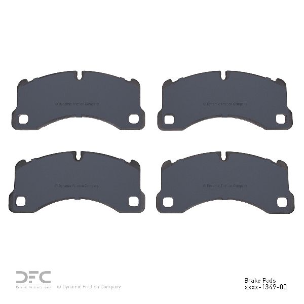 2009-2023 Porsche Cayenne Disc Brake Pad Set - Front (Dynamic Friction)