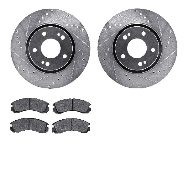 2009-2015 Mitsubishi Lancer Disc Brake Kit - Front (Dynamic Friction)