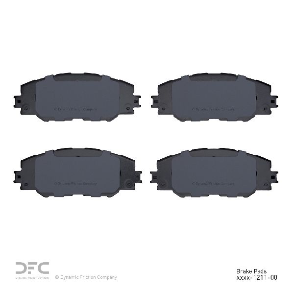 2016-2020 Toyota Mirai Disc Brake Pad Set - Front (Dynamic Friction)