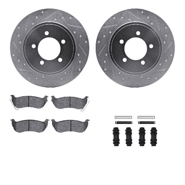 2007-2010 Ford Explorer Sport Trac Disc Brake Kit - Rear (Dynamic Friction)