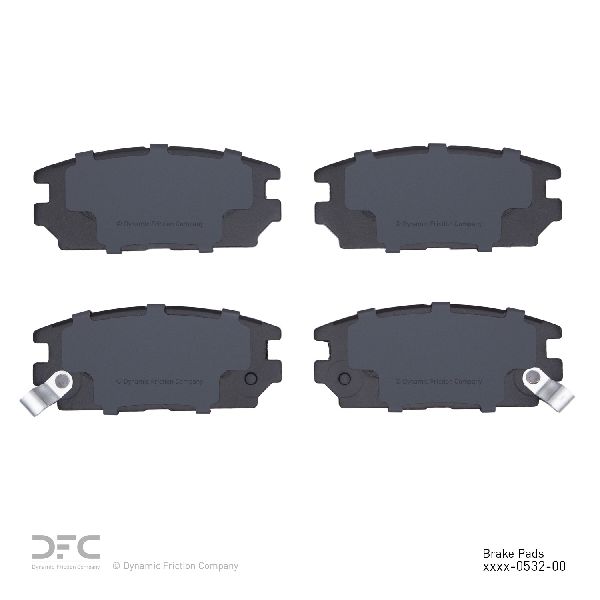 2007-2009 Mitsubishi Galant Disc Brake Pad Set - Rear (Dynamic Friction)