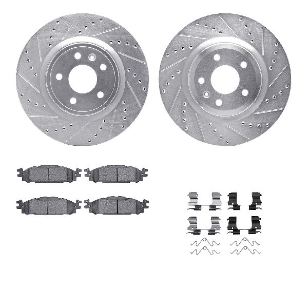 2011-2012 Lincoln MKT Disc Brake Kit - Front (Dynamic Friction)