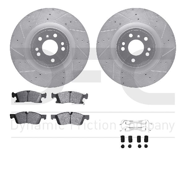 2014-2016 Mercedes-Benz GL450 Disc Brake Kit - Front (Dynamic Friction)