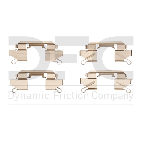2018-2025 Nissan LEAF Disc Brake Hardware Kit - Front (Dynamic Friction)
