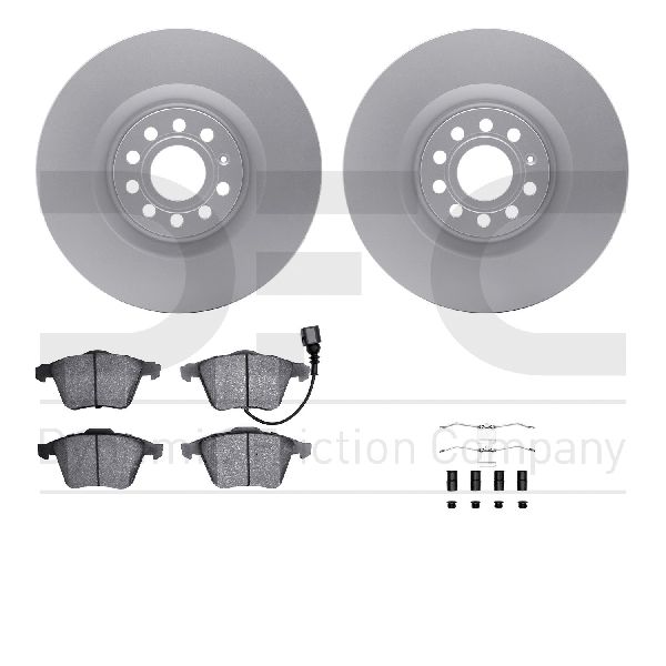 2009-2011 Volkswagen CC Disc Brake Kit - Front (Dynamic Friction)