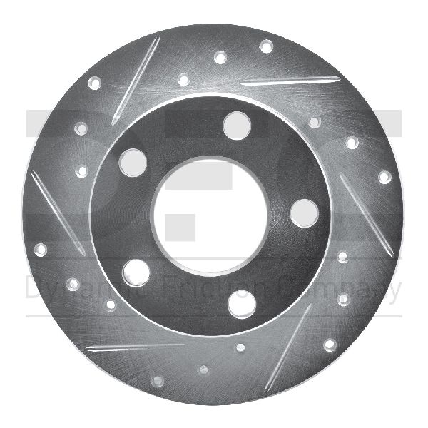 1992-1994 Audi 100 Quattro Disc Brake Rotor - Rear Left (Dynamic Friction)
