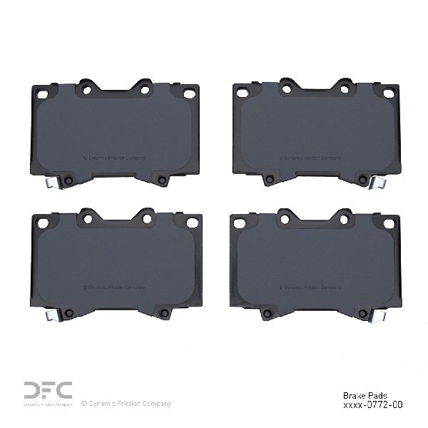 1998-2007 Toyota Land Cruiser Disc Brake Pad Set - Front (Dynamic Friction)
