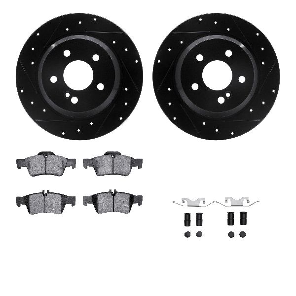 2004-2006 Mercedes-Benz E500 Disc Brake Kit - Rear (Dynamic Friction)