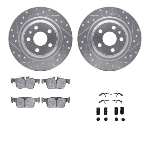 2018-2021 Volvo XC60 Disc Brake Kit - Rear (Dynamic Friction)