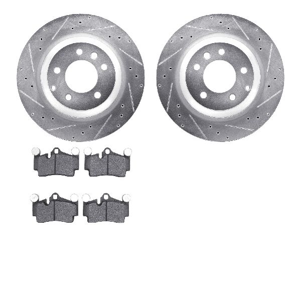 2005-2006 Porsche Cayenne Disc Brake Kit - Rear (Dynamic Friction)