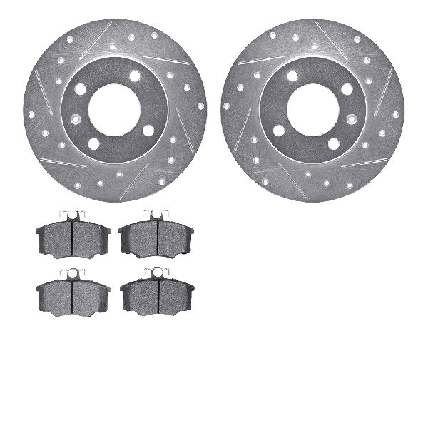 1980-1983 Audi 4000 Disc Brake Kit - Front (Dynamic Friction)