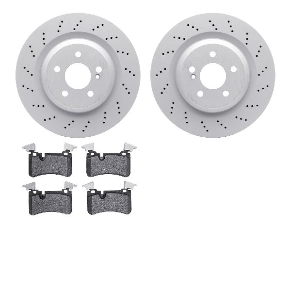 2007-2008 Mercedes-Benz SL55 AMG Disc Brake Kit - Rear (Dynamic Friction)