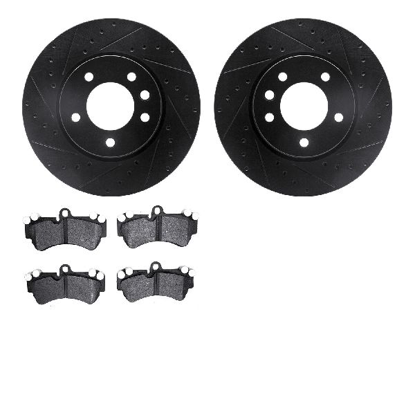 2004-2007 Volkswagen Touareg Disc Brake Kit - Front (Dynamic Friction)