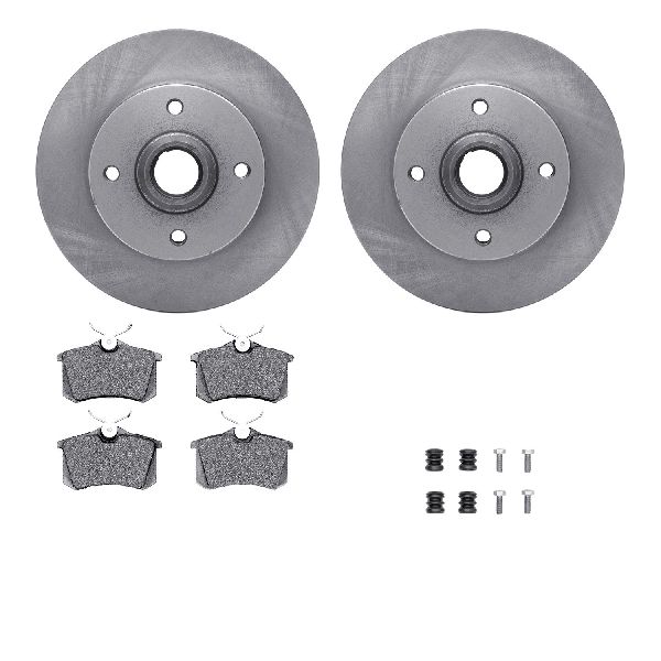1997-1998 Volkswagen Jetta Disc Brake Kit - Rear (Dynamic Friction)