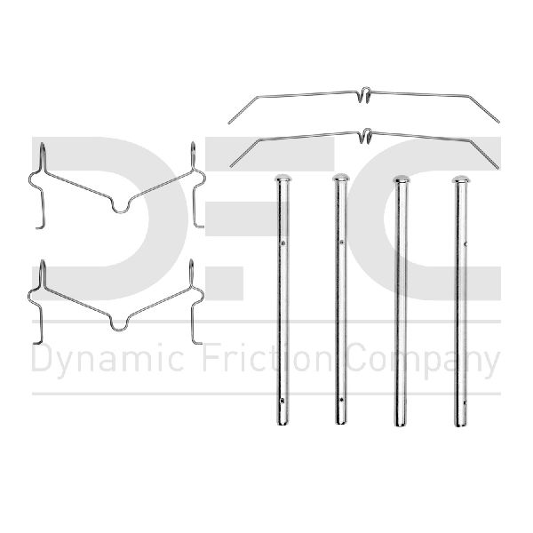 2008-2022 Toyota Sequoia Disc Brake Hardware Kit - Front (Dynamic Friction)