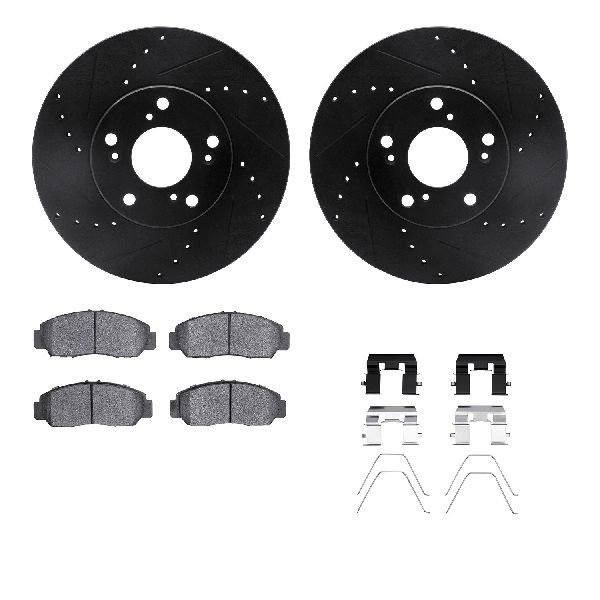 2006-2011 Acura CSX Disc Brake Kit - Front (Dynamic Friction)