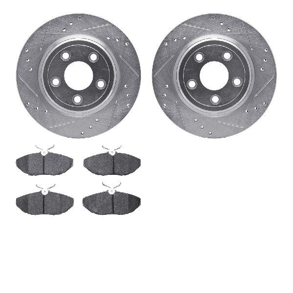 2003-2005 Jaguar S-Type Disc Brake Kit - Rear (Dynamic Friction)