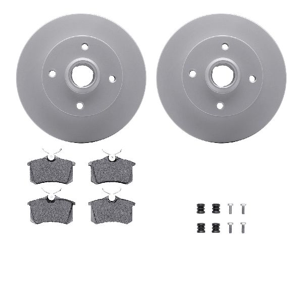 1985-1998 Volkswagen Jetta Disc Brake Kit - Rear (Dynamic Friction)