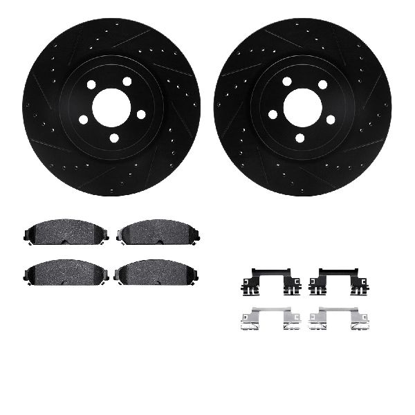 2007-2023 Dodge Charger Disc Brake Kit - Front (Dynamic Friction)
