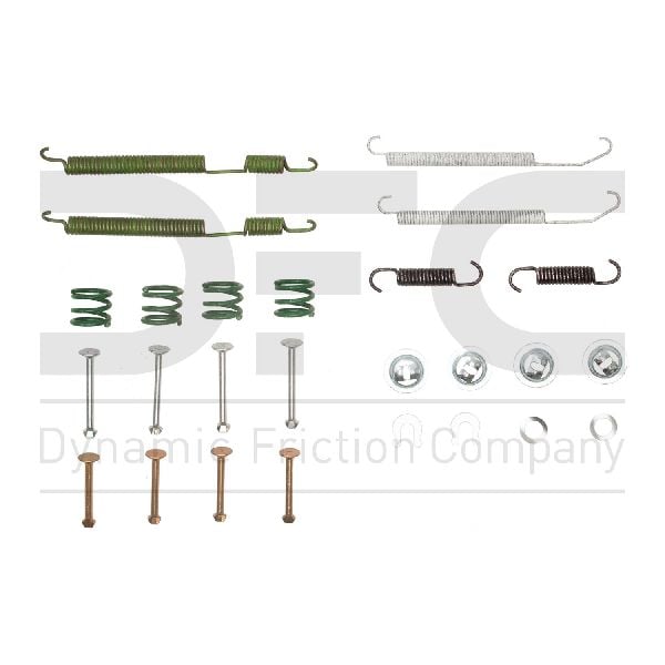 1993-1994 Dodge Colt Drum Brake Hardware Kit - Rear (Dynamic Friction)