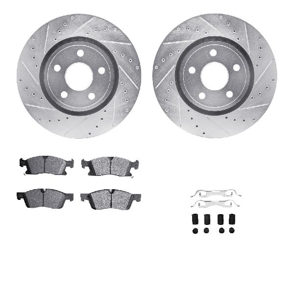 2011-2020 Dodge Durango Disc Brake Kit - Front (Dynamic Friction)